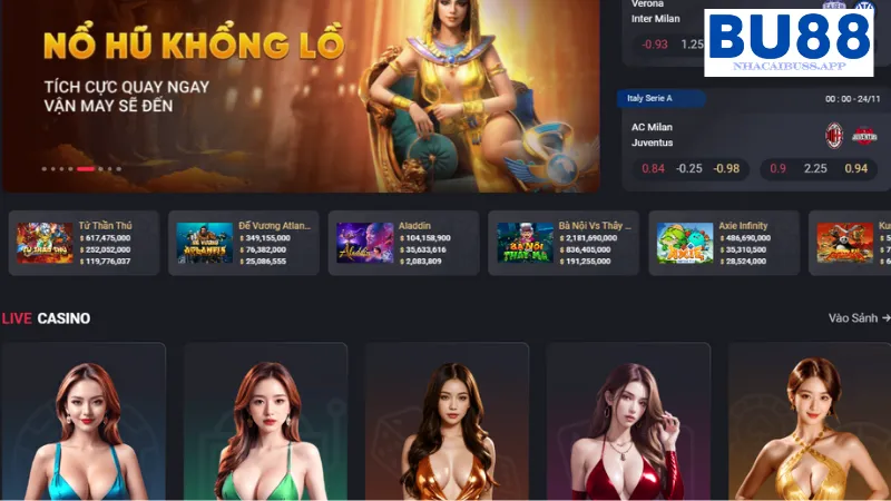 Giới Thiệu BU88 - Địa Chỉ Cá Cược Trực Tuyến Hàng Đầu Việt Nam Nhà cái cung cấp nhiều game ăn khách